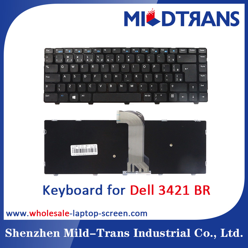 BR 笔记本电脑键盘用于 Dell ™3421