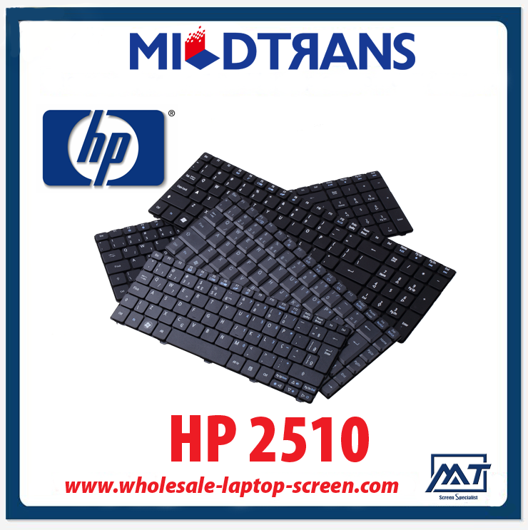 Nuevo teclado estándar de la marca slae caliente portátil para HP 2510