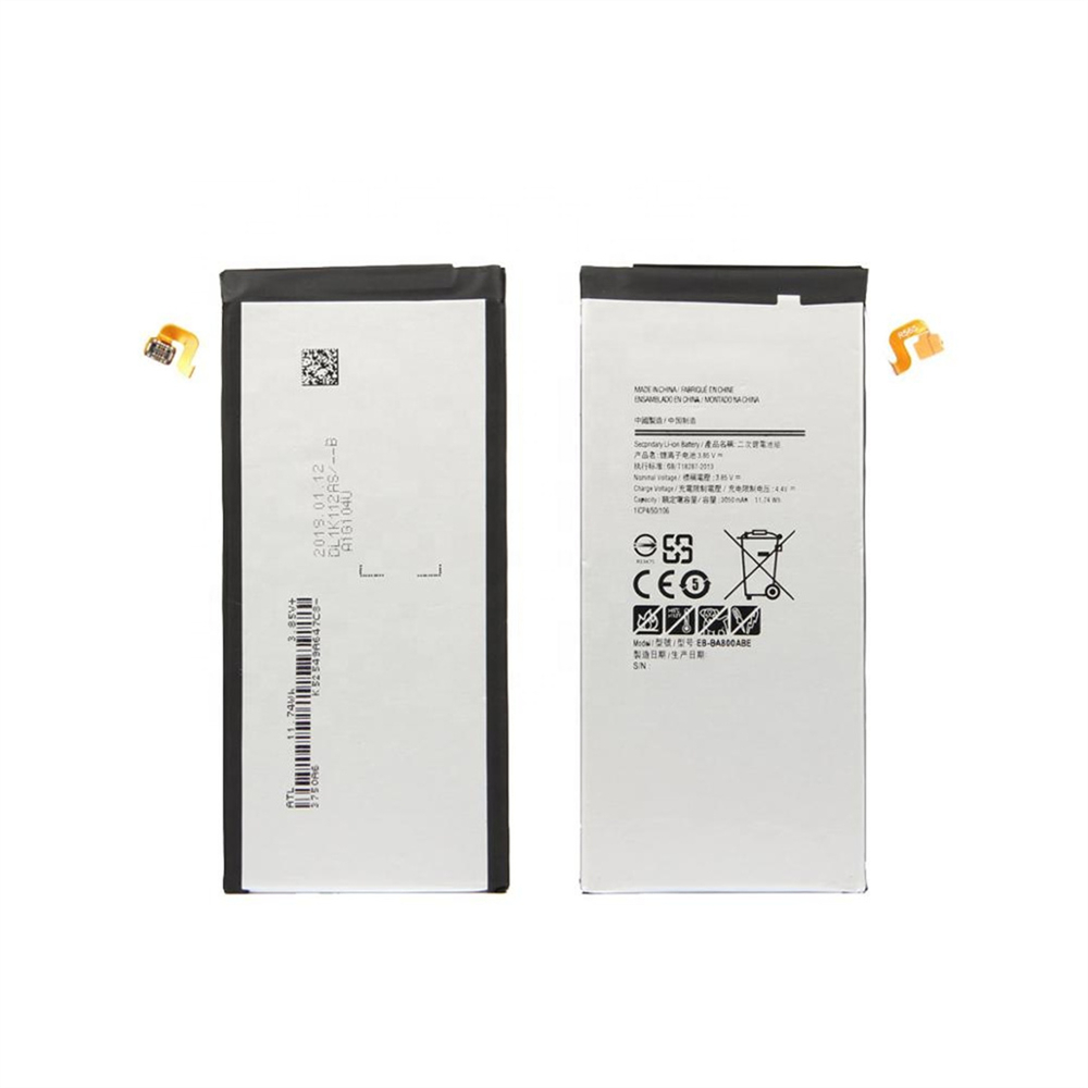 Samsung Galaxy A8 A800F A800 Phone BatterのためのEB-BA800ABE 3050MAH 3.85Vの交換用電池