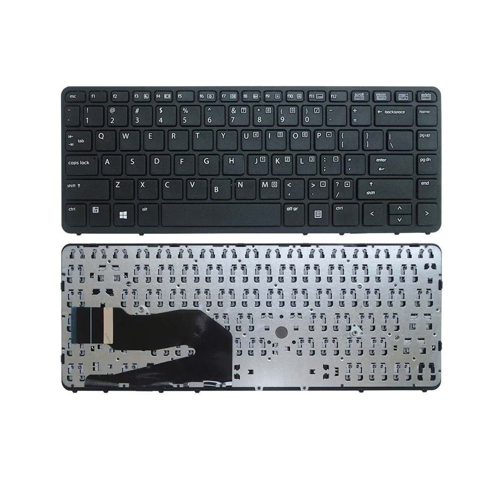 Teclado de laptop inglês para HP EliteBook 840 G1 850 G1 ZBook 14 para HP 840 G2 EUA