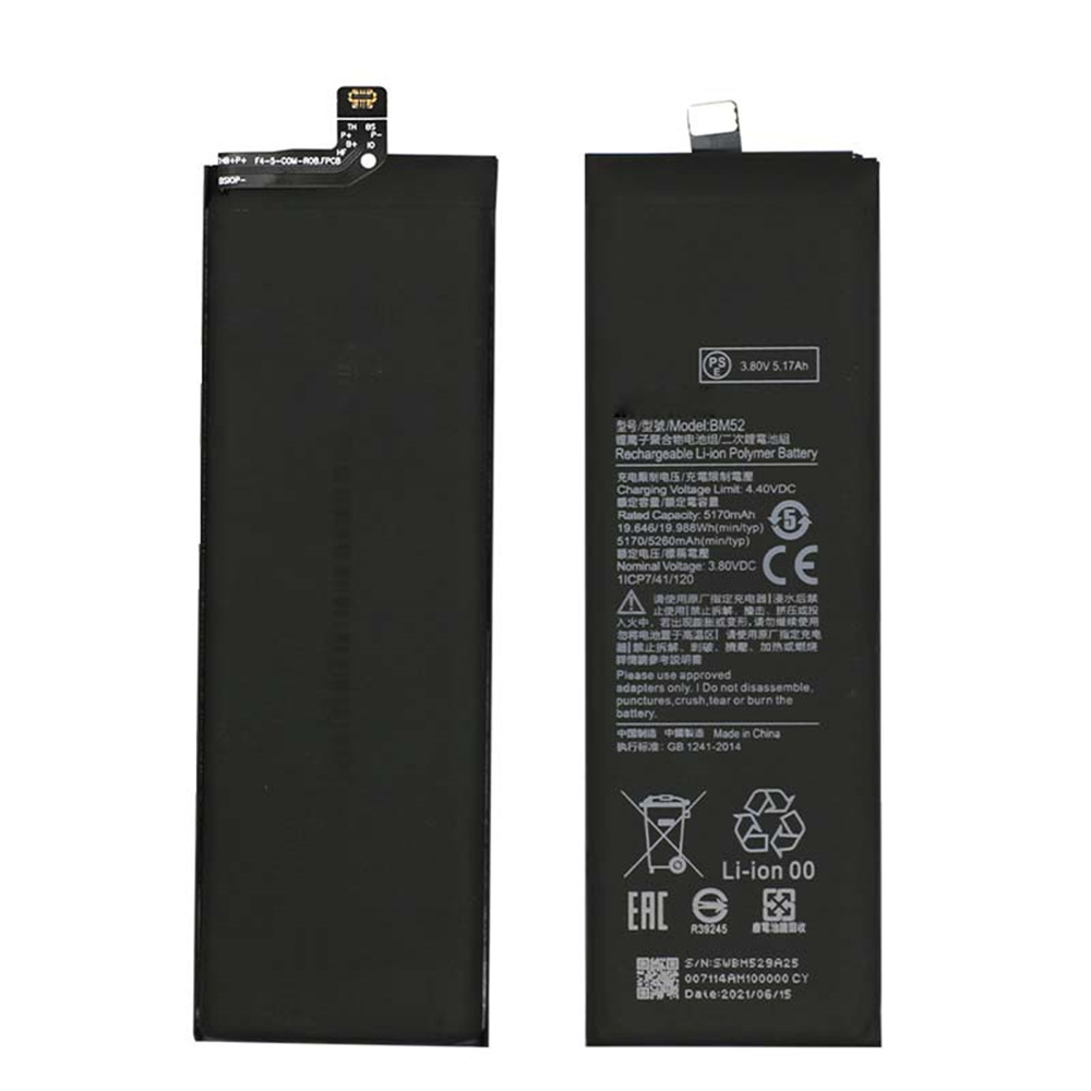 Prezzo di fabbrica Batteria di vendita calda BM52 5260Mah Batteria per batteria Xiaomi MI 10T