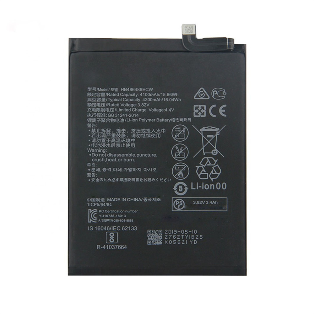 Фабрика цена горячей продажи аккумулятор HB486486ECW 4200MAH аккумулятор для батареи Huawei P30 Pro
