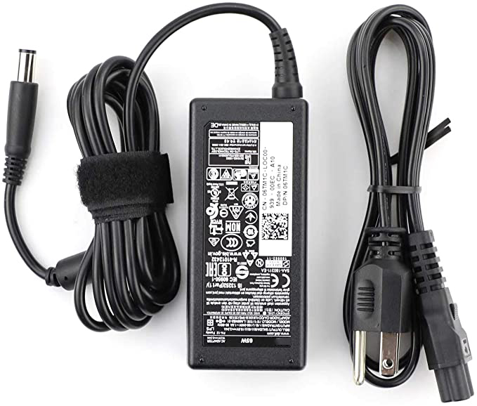 For Dell Laptop AC Adapter Charger 65 Watt 19.5v 3.34a LA65NS2-01 Compatible with 09RN2C 6TM1C HA65NS5-00 A065R039L 7.4mm Tip