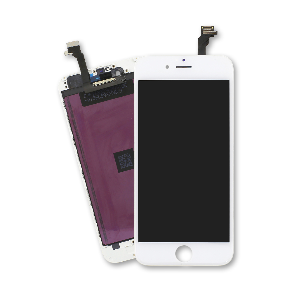 Para iPhone 6 Display LCD Display Touch Digitalizador Tela Branco Telefone Móvel Preto LCD