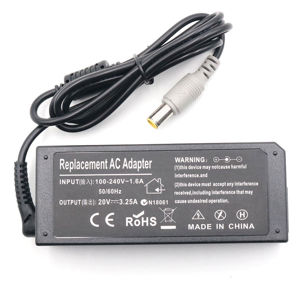 For Lenovo  20V 3.25A 65W 7.9*5.5mm Laptop DC Power Charger Adapter