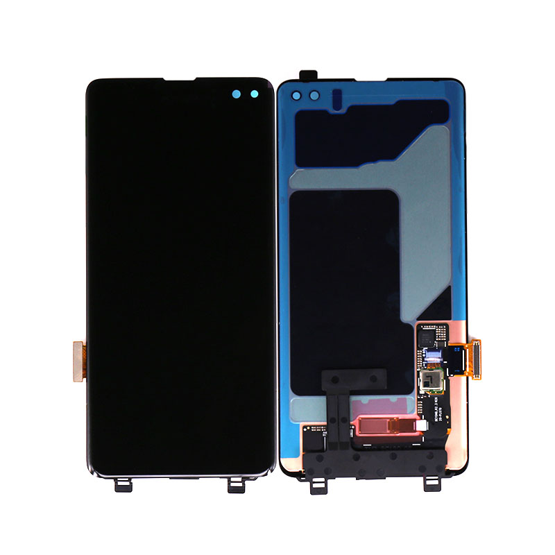 삼성 S10 Plus 6.4inch Molbile Phone 터치 스크린 OLED 블랙