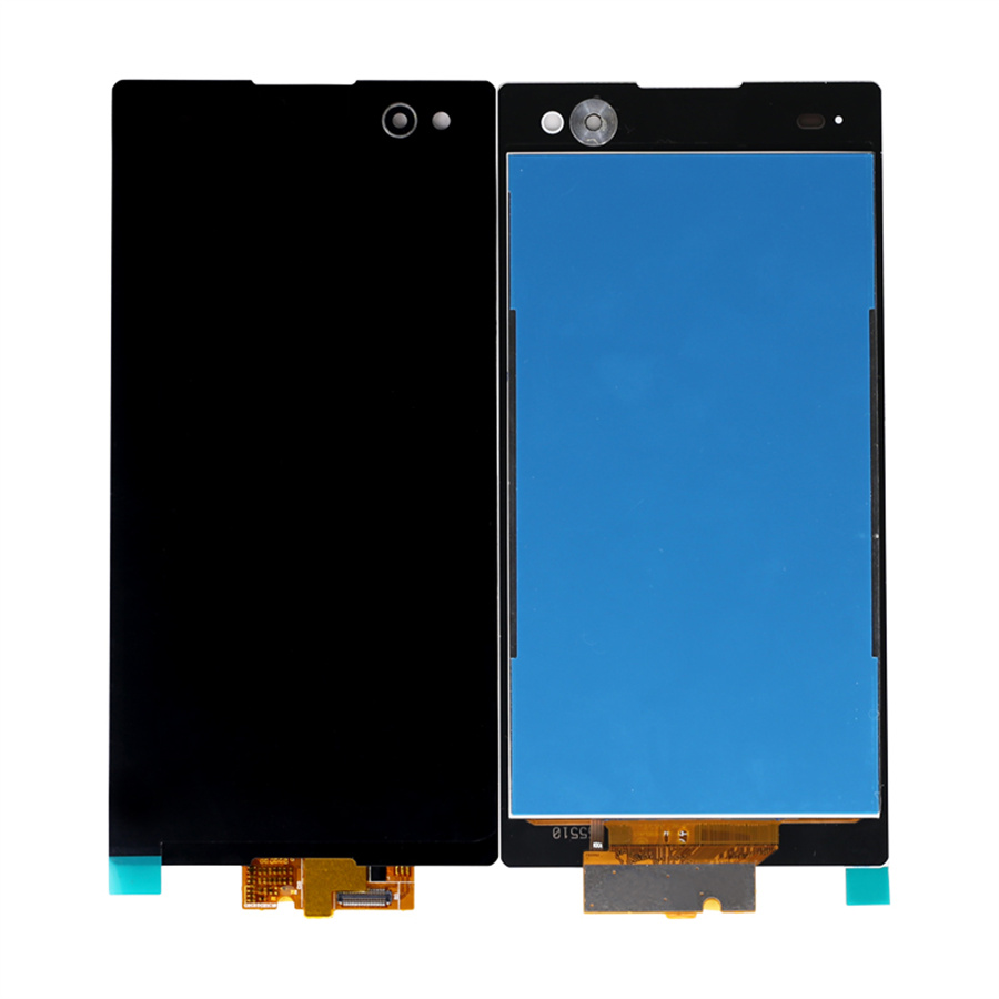 소니 C3 디스플레이 LCD 터치 스크린 휴대 전화 디지타이저 어셈블리 교체 화이트