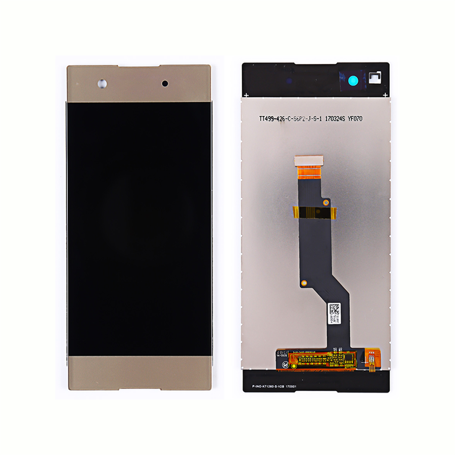 对于索尼Xperia XA1 G3116 G3121 G3123展示电话液晶触摸屏数字化器装配黑色