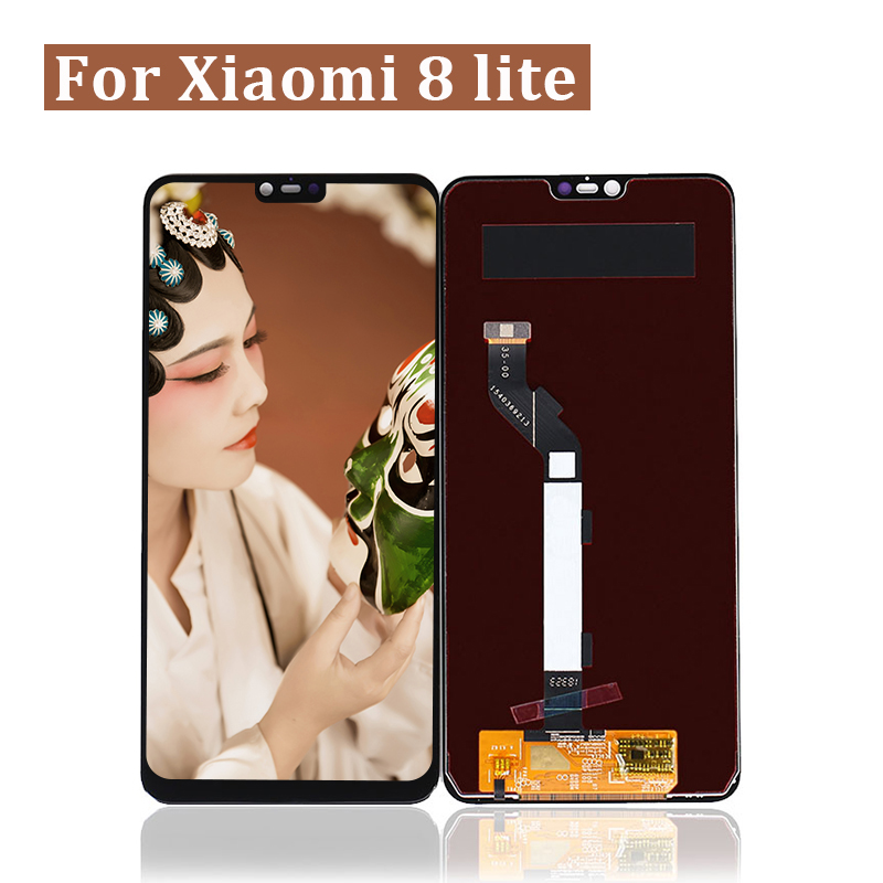 Para Xiaomi MI 8 LITE MI 8x LCD Pantalla Pantalla de panel táctil digitalizador Montaje de teléfono Balck