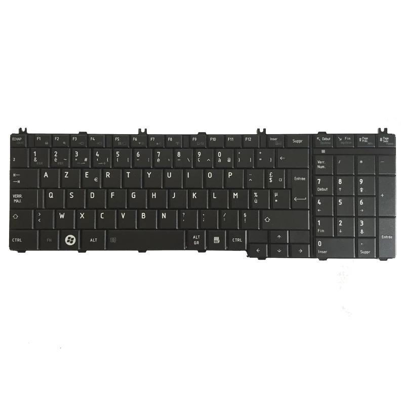 Französische Tastatur für Toshiba Satellite C650 C655 C655D C660 C670 L650 L655 L670 L675 L750 L755 L755D Schwarzer Laptop FR-Tastatur