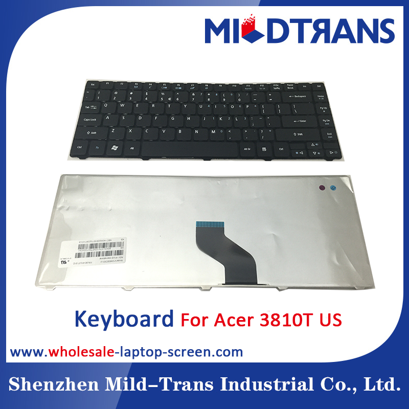 High quality US layout laptop keyboard for Acer 3810T