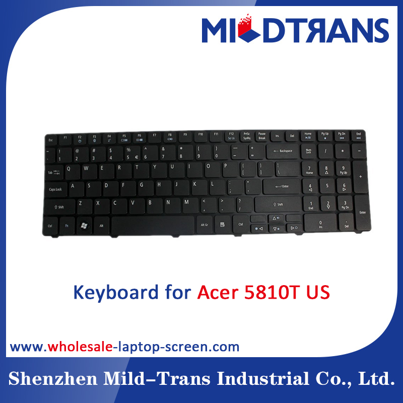 Alta qualidade e alibaba teclado do laptop fornecedor china para Acer 5810T