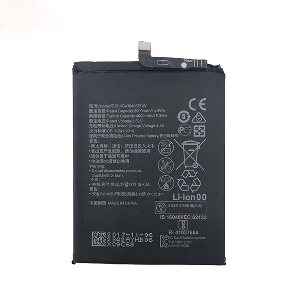 Vendita calda 4000mAh HB436486ECW Sostituzione della batteria per la batteria del telefono cellulare Huawei Mate20