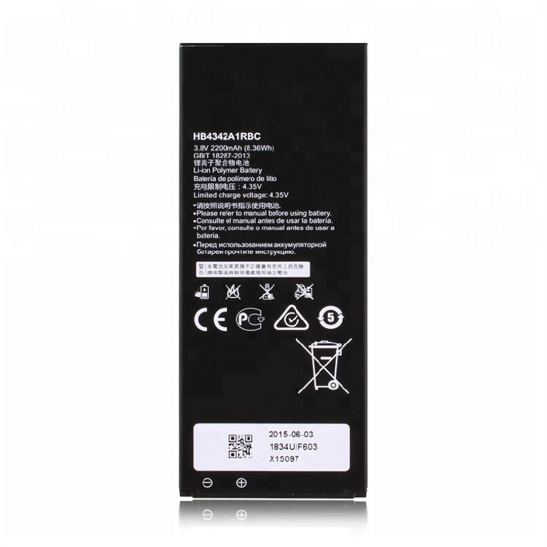 Vente chaude pour Huawei Honor 4a batterie HB4342A1RBC TÉLÉPHONE Pile Remplacement 2200mAh