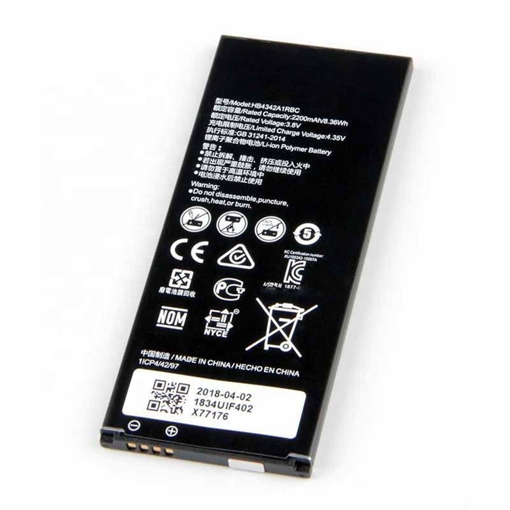 Bateria de venda quente HB4342A1RBC 3.8V 2200mAh Bateria de telefone celular para Huawei Y5 II