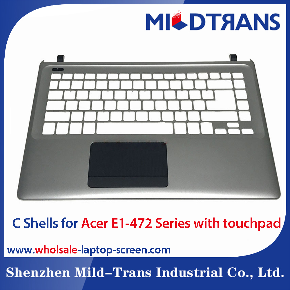 터치 패드가 장착 된 Acer E1-472 시리즈 용 노트북 C 쉘