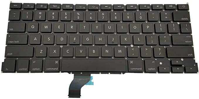笔记本电脑键盘A1502 ME864LL / A ME866LL /黑色美国布局