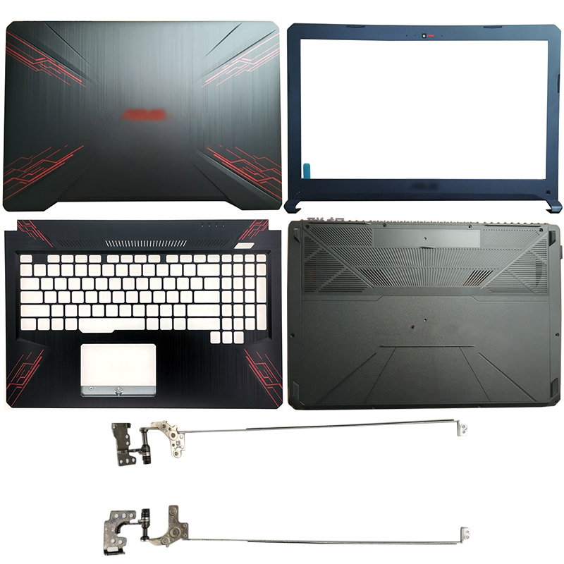 笔记本电脑LCD背面/前挡板/铰链/掌上/底部外壳ASUS FX80 FX80G FX80GD FX504 FX504G FX504GD / GE