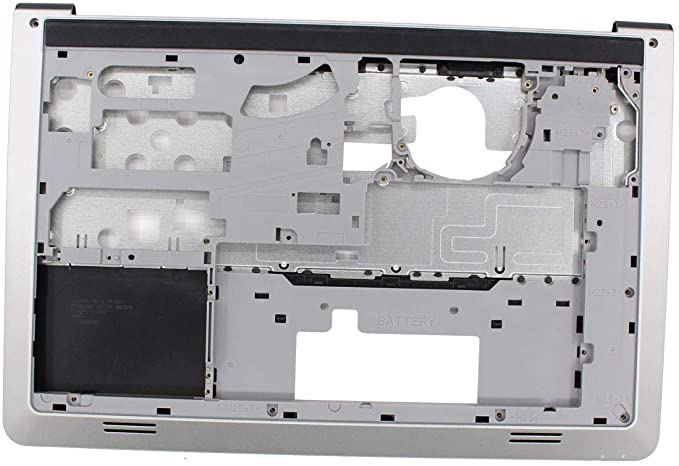 Laptop Palmrest Upper Case Keyboard Bezel and Bottom Case Base Cover Chassis Replacement for Dell Inspiron 15-5547 5542 5545 5548