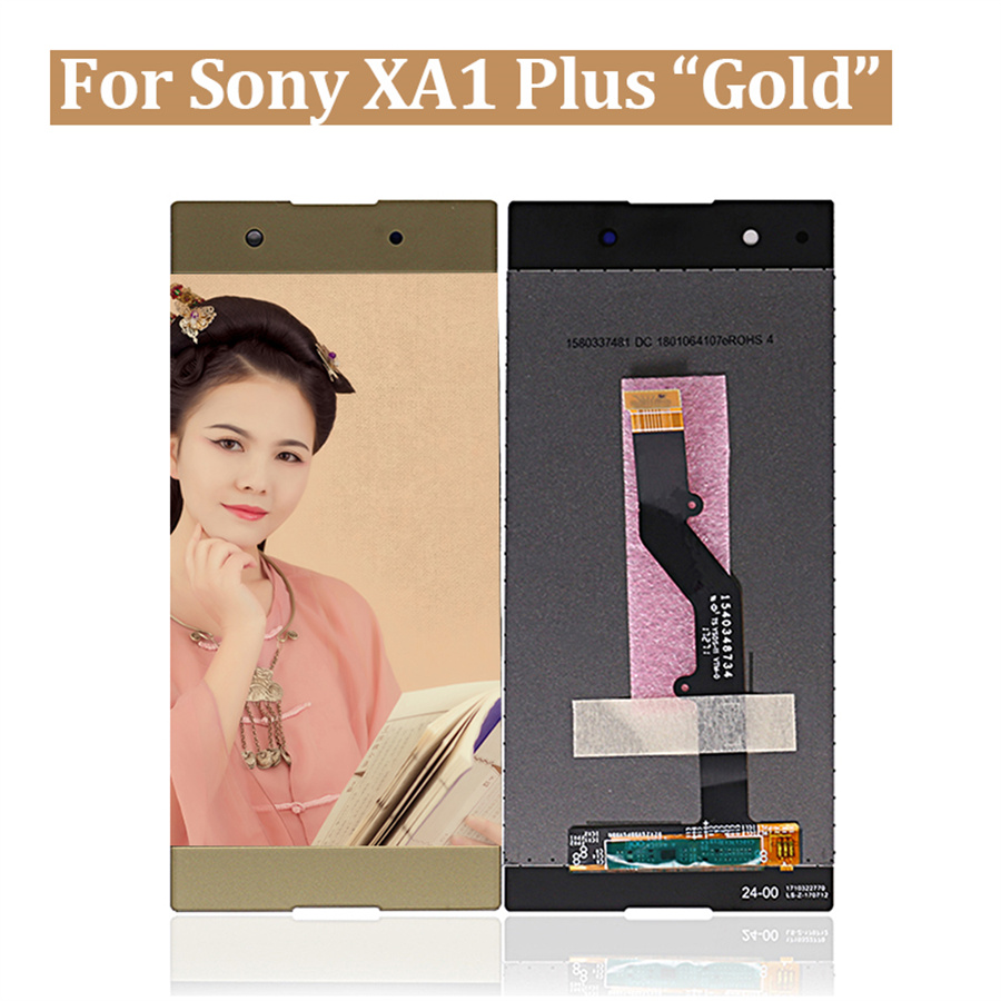 Lcd Touch Screen Digitizer For Sony Xperia Xa1 Plus Display Mobile Phone Assembly Gold