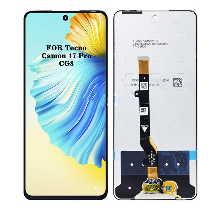 Mobile Phone Lcd Touch Screen Digitizer Assembly Replacement For Tecno Camon 17 Pro G8 Lcd