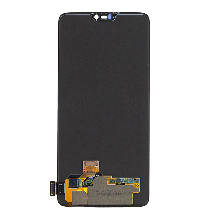 OnePlus 6 A6000 A6003 용 휴대 전화 OLED 화면 프레임이있는 터치 스크린 어셈블리 표시