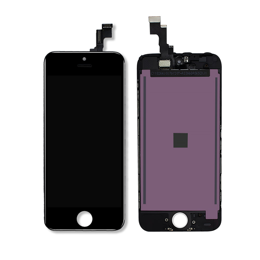Pièces de téléphone mobile LCD pour l'affichage de l'iPhone 5S Assemblage noir Blanc Téléphone LCD écran LCD