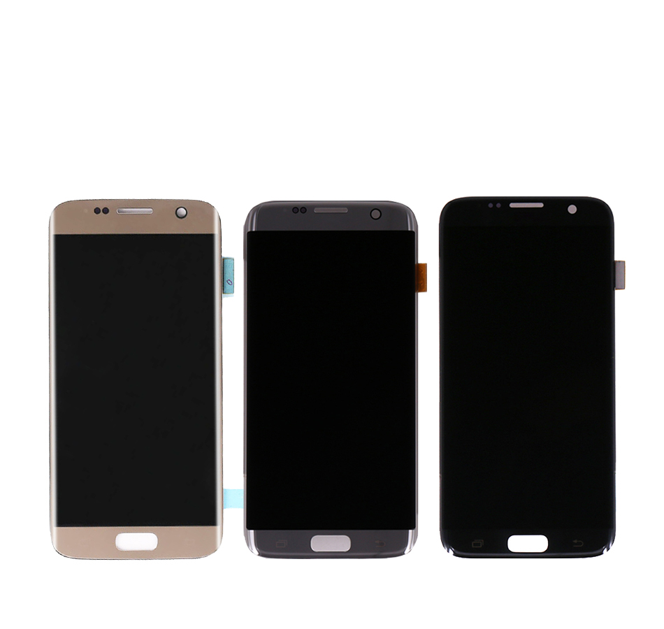 Moblie Telefon LCD Samsung Galaxy S7 G930 SM G930F G930FD G930S G930L LCD Dokunmatik Ekran Digitizer Meclisi Değiştirme ile