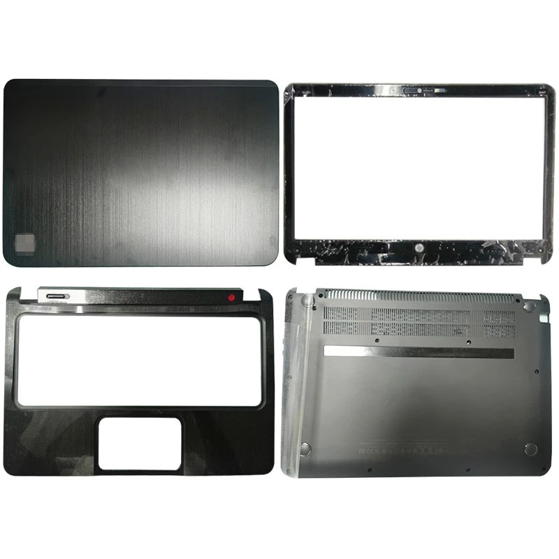 Neu für HP NEVY 4 NEVY 4-1000 4-1008 4-1040 LCD-Back-Abdeckung / Front-Lünette / Palmtrest / Bodentopf Top-Fall A-Abdeckung 692381-001 Schwarz