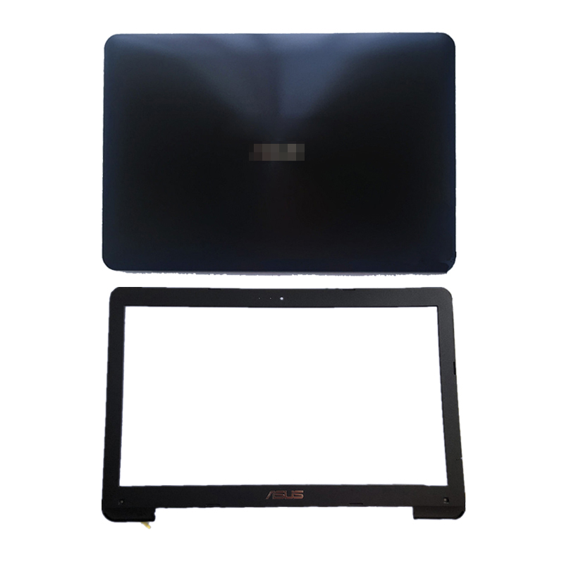 Nova tampa traseira LCD laptop / frontal de bezia / de dobradiça / dobradiça de lcd para asus x554 f554 k554 x554L F554L Capa de plástico preto preto