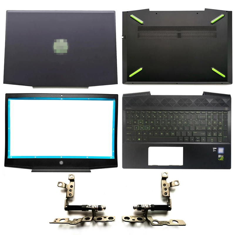 Nuevo portátil LCD Tapa trasera / LCD Front Bezel / LCD Bisagras / Patrón de mayúsculas / Funda inferior para HP Pavilion 15-CX Series L20314-001