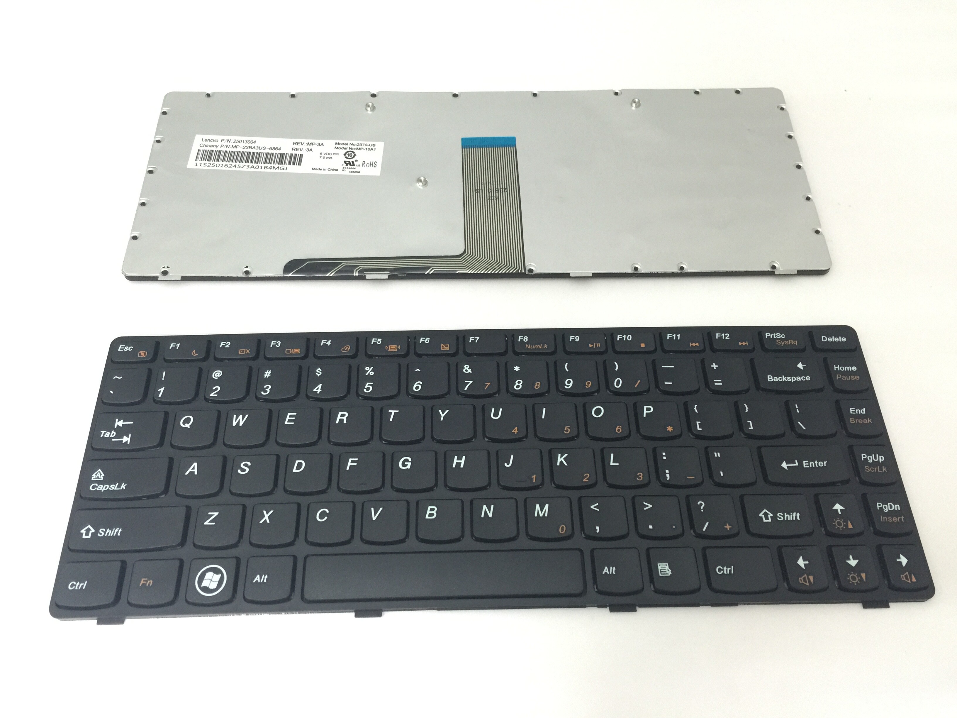 Nouveau clavier d'origine pour Lenovo G480 US Backlit Black English Ordinateur portable Clavier pour ordinateur portable