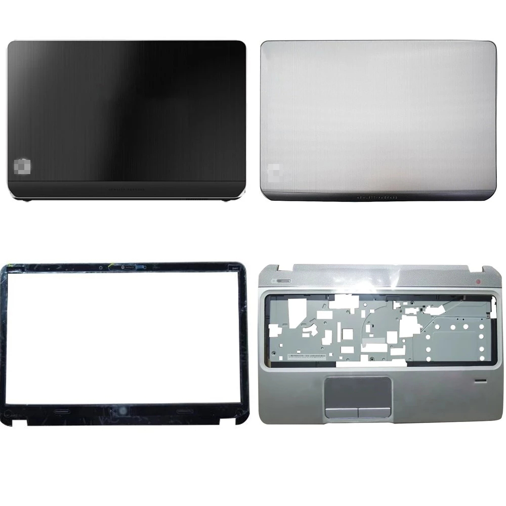 Nuova copertura posteriore del laptop originale LCD / LCD anteriore anteriore / tastiera per HP Envy Pavilion M6 M6-1000 728670-001 686895-001 argento nero