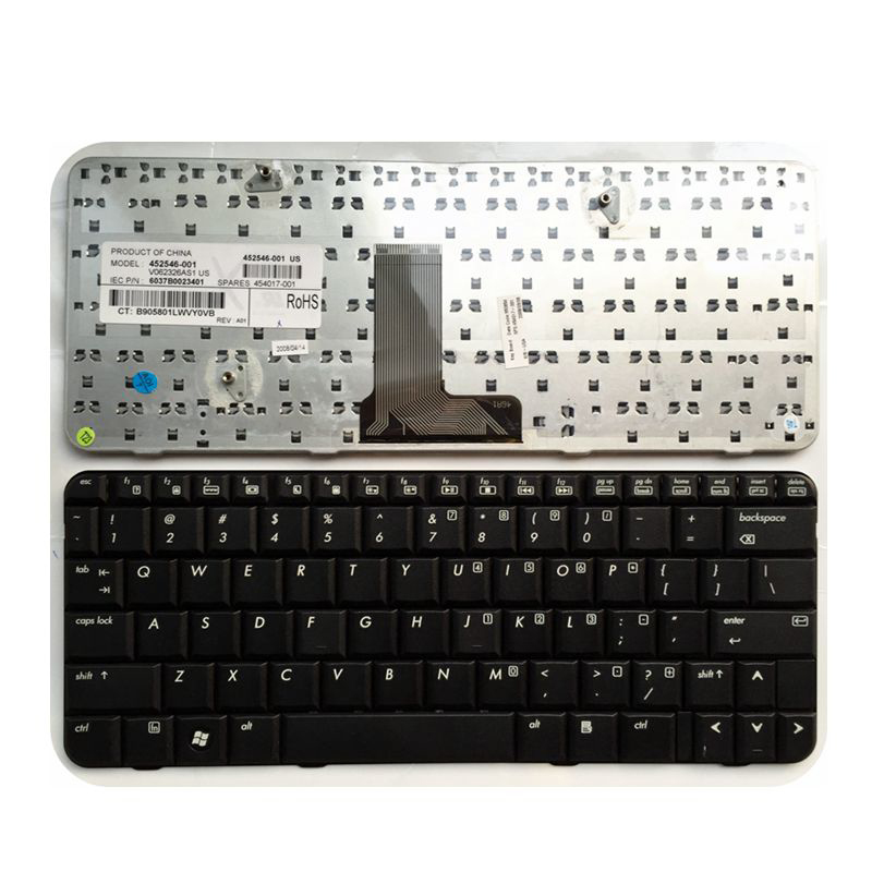 Nuova tastiera per laptop USA per HP B1200 B2210 2210b Sostituzione della tastiera NUOVO US Nero
