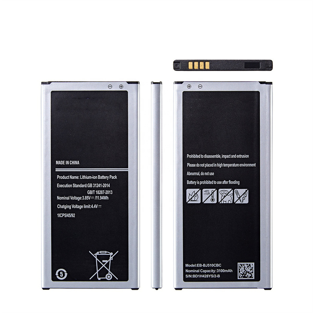 Nova massa 3100mAh 3.85V Bateria EB-BJ510CBC para Samsung Galaxy J5 2016 J510 J510FN Phone Battery
