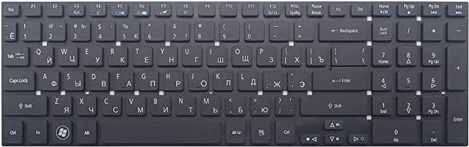 新的黑色RU /俄语笔记本电脑键盘宏碁ASPIRE E1-570G E1-572 E1-572G E1-572P E1-572PG E1-731 E1-731G E1-771 E1-771G E5-511 E5-511G E5-5PE E5-521 E5-521G E5-531 E5-531G笔记本电脑键盘