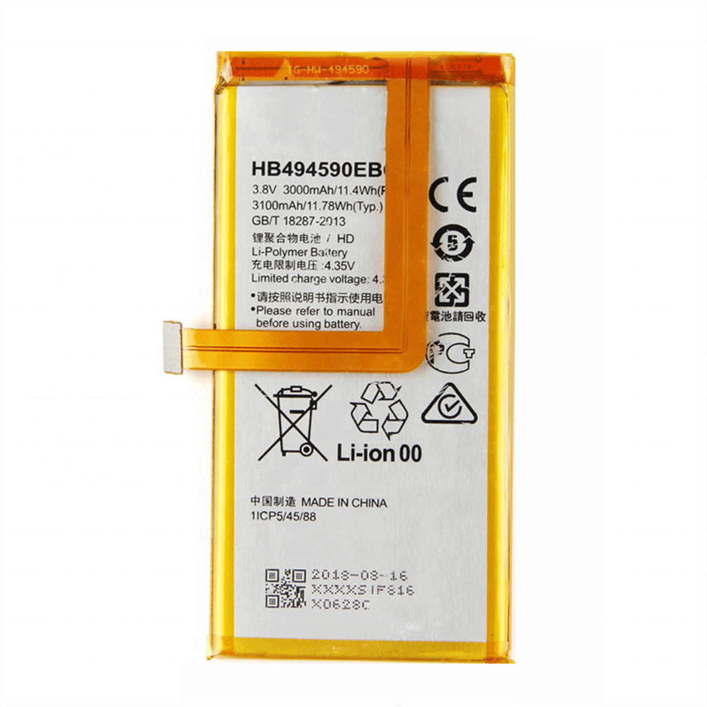 Nova bateria HB494590EBC 3100mAh para Huawei Honor 7 Substituição da bateria do telefone móvel