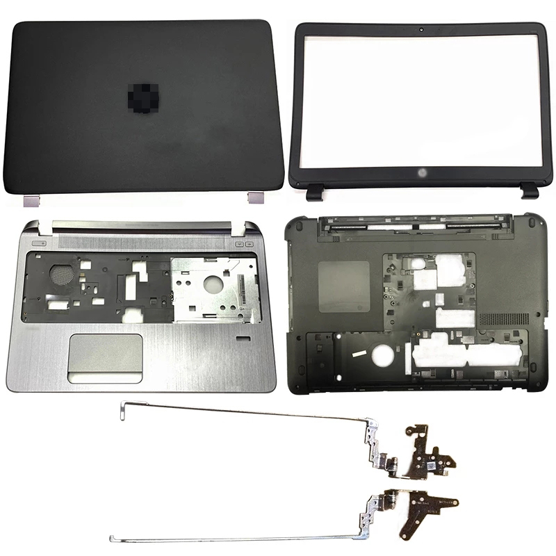 Nova tampa traseira LCD / frontal / dobradiças / portátil / minúscula para HP ProBook 450 G2 455 G2 768123-001 AP15A000100