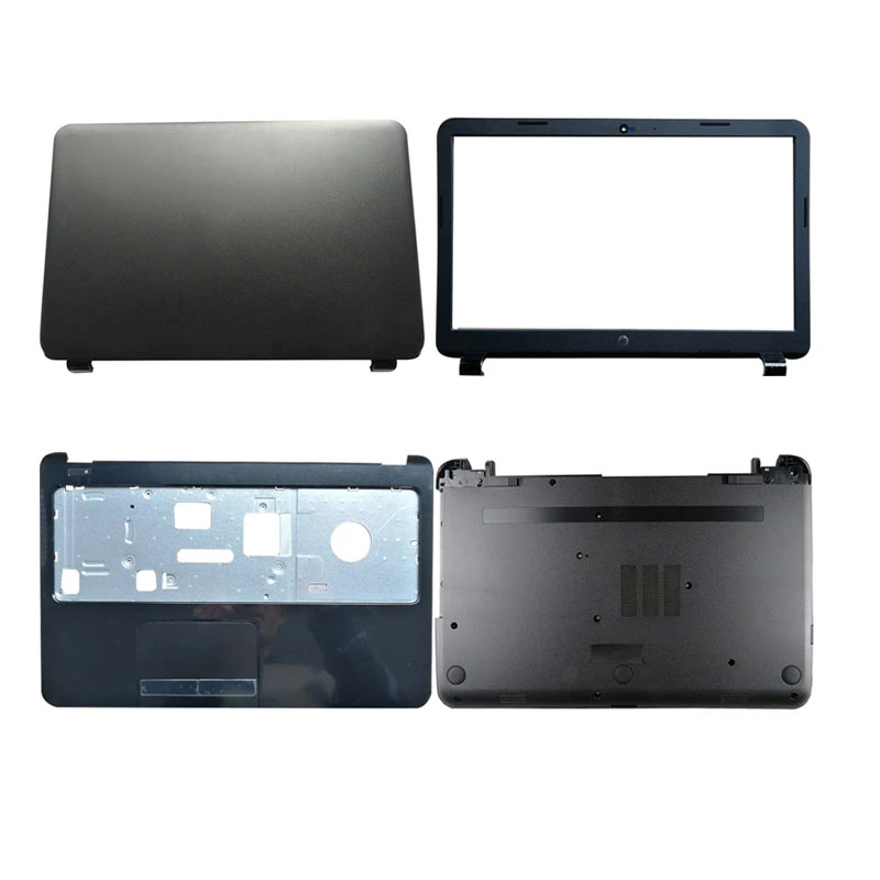 Neue Laptop-Hülle für HP 15-R 15-G 15-H 250 G3 255 G3 LCD-Rücken-Abdeckung Front-BEZEL Palmrest Bodentasche 15-R-Abdeckung schwarz