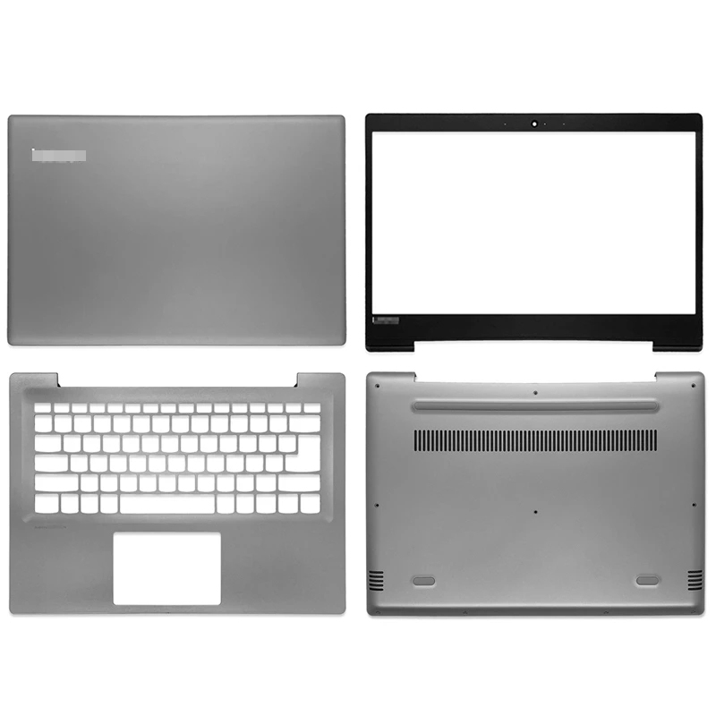 Nuova custodia in alto per laptop per Lenovo IdeaPad 320S-14 320S-14IKB 320S-14ISK LCD Cover posteriore / anteriore Cornice / Palmrest / Bottom Case Silver Grey