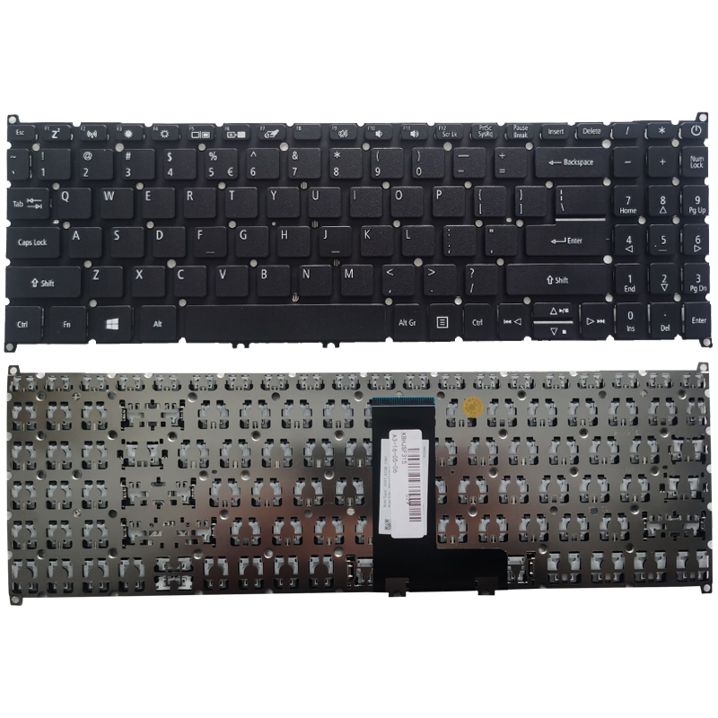 New Laptop US Keyboard for Acer Swift 3 SF315-51 SF315-51G N17P4 A515-52 A515-53 A515-54 Keyboard No Frame Black
