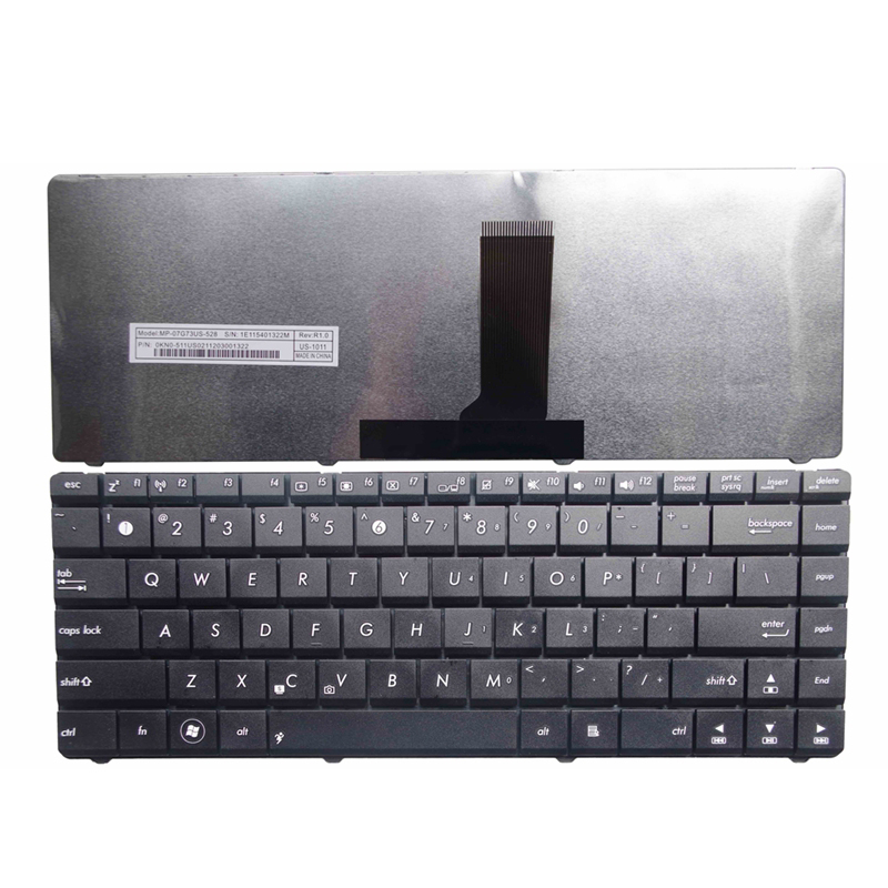 Clavier pour ordinateur portable pour Asus X43B X43U K43T K43B K43B X43B X43BE K43BE K43TY Notebook Black US NOUVEAU