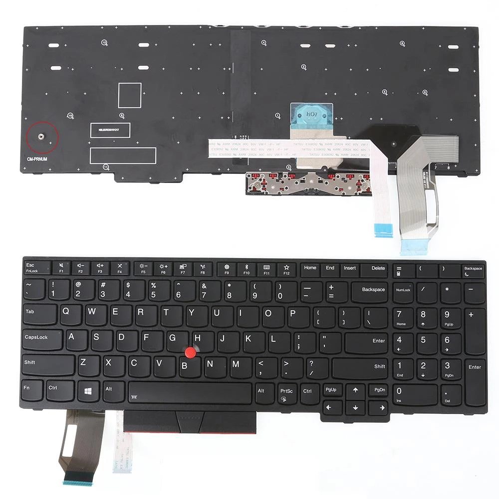 Nuevo teclado original de la computadora portátil para Lenovo ThinkPad E580 E585 T590 E590 E595 L580 P52 P53 P72 P73