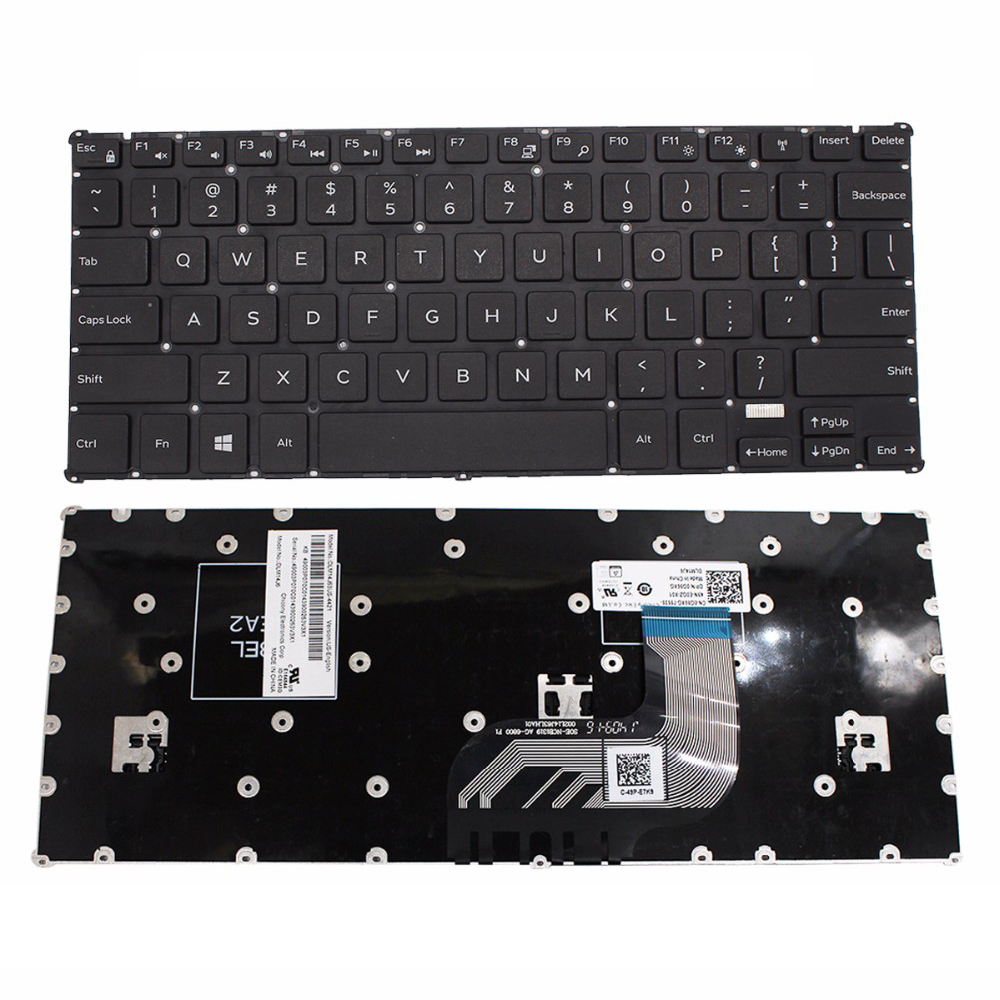 Nuevo teclado original de la computadora portátil de EE. UU. Con alta calidad para Dell Inspiron 11 3162 3164 US Black Laptop Keyboard