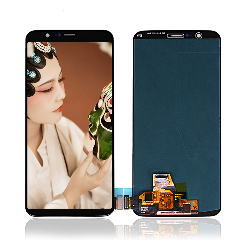 OLED Cep Telefonu LCD OnePlus 5 T A5010 Ekran Digitizer Meclisi LCD Dokunmatik Ekran Siyah
