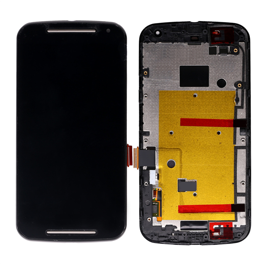 OEM استبدال الهاتف المحمول شاشة LCD الجمعية ل moto g2 xt1063 لمس الشاشة محول الأرقام