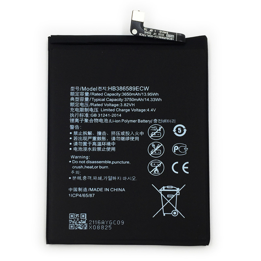 Bateria Telefone 3750Mah Hb386589Ecw para Huawei Mate 20 Lite Ne-LX1 SNE-L21 SNE-LX3 SNE-LX2 L23