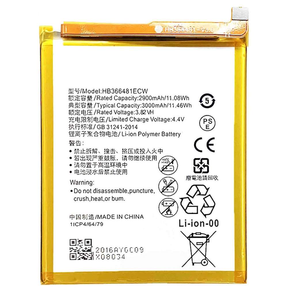 Phone Battery Replacement For Huawei Y7 Prime 2018 Screen Y7 Pro 2018 Hb366481Ecw 3000Mah