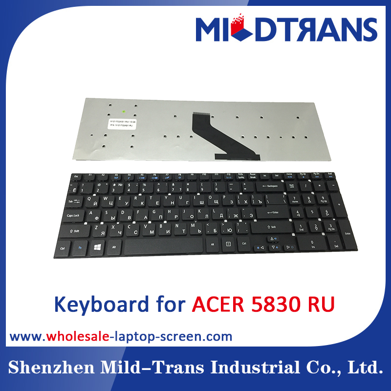 RU teclado portátil para Acer 5830