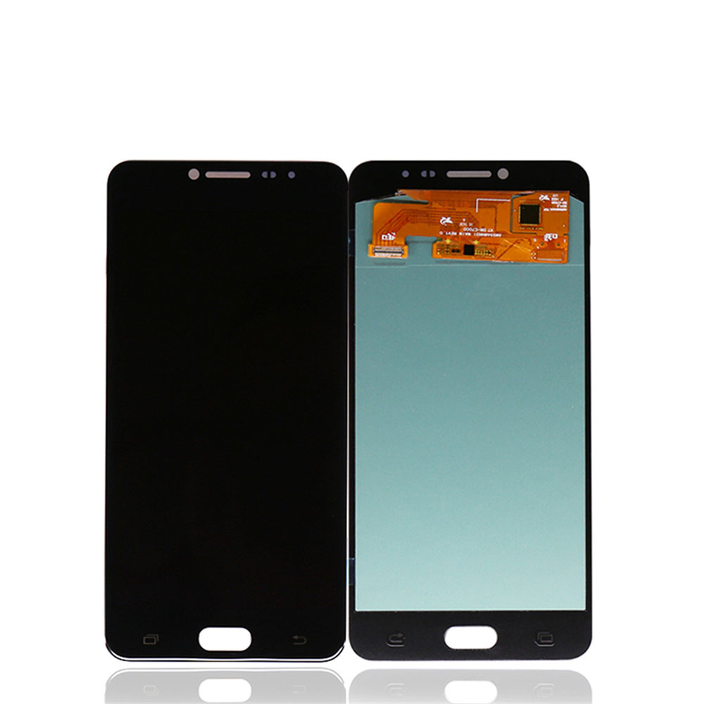 Samsung Galaxy C7 C700 LCD 5.7 "블랙 OEM OLED를위한 교체 LCD 디스플레이 터치 디지타이저 어셈블리